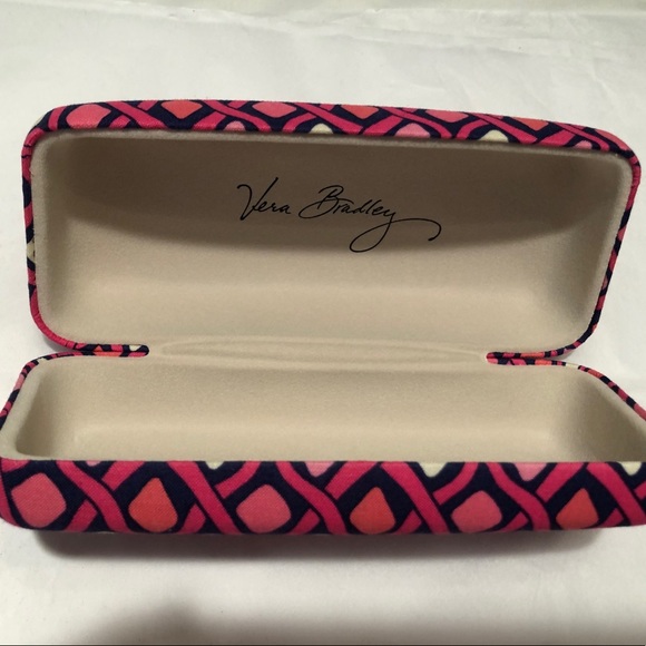 NWOT Vera Bradley Clamshell Lg Sunglasses Case Pink - Picture 3 of 8